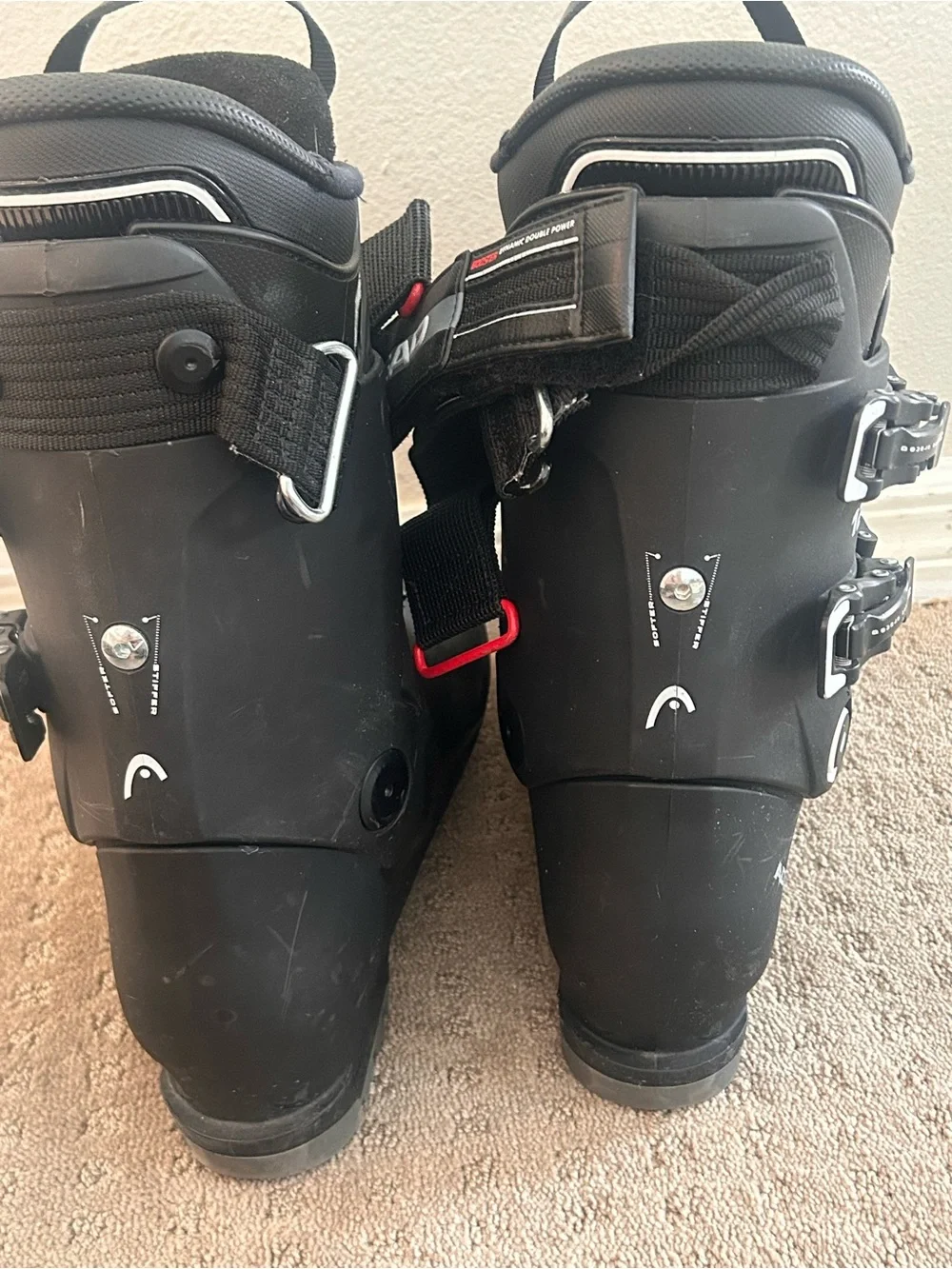 Head Men's Black Alpine Ski Boot - 125 Flex 280-285  size 10-10.5